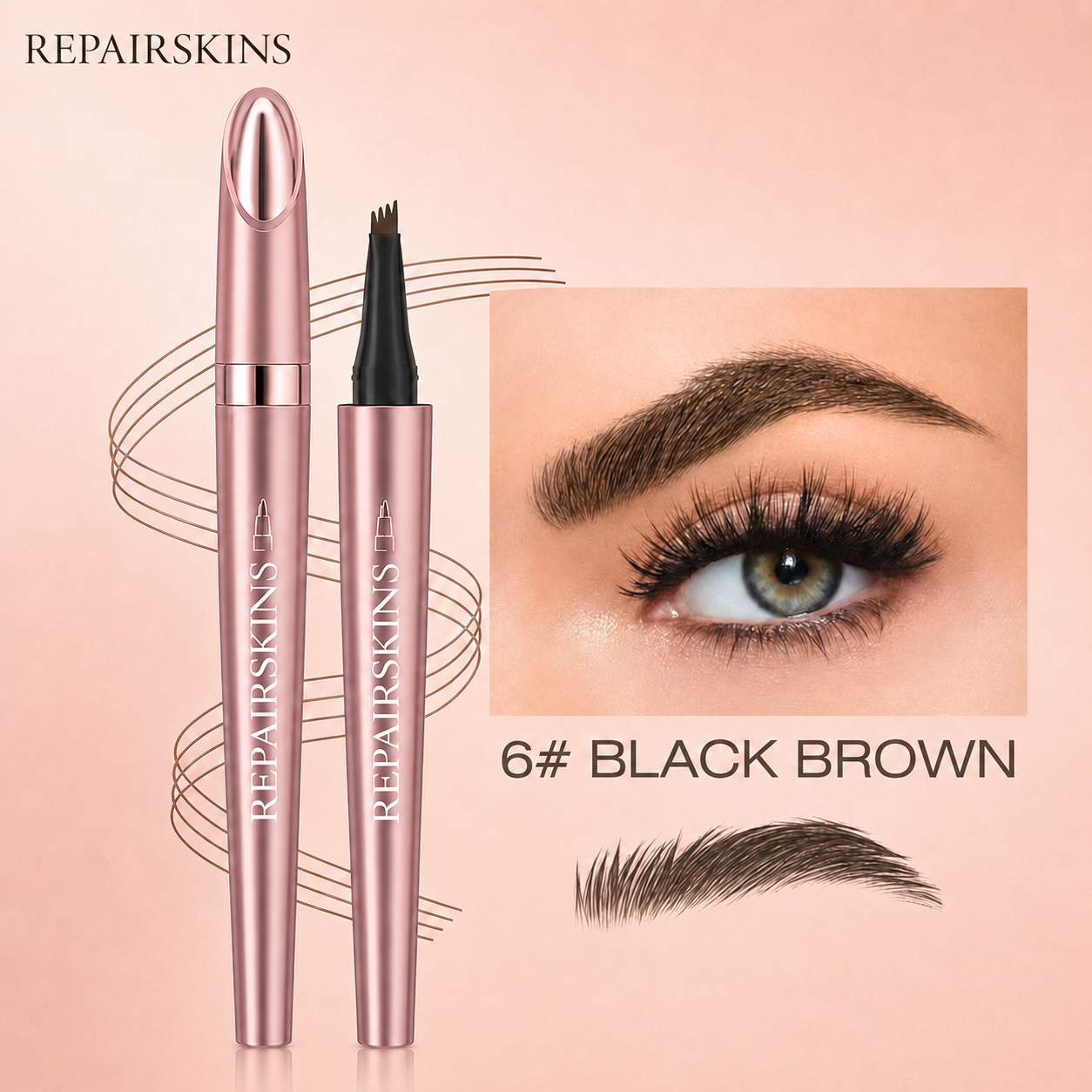 Waterproof Micro-Fork Eyebrow Pencil