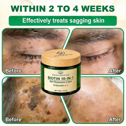 Made and Shipped from USA ✨REPAIRSKINS® Biotin 10-in-1 Skin Restoration Cream 🍀