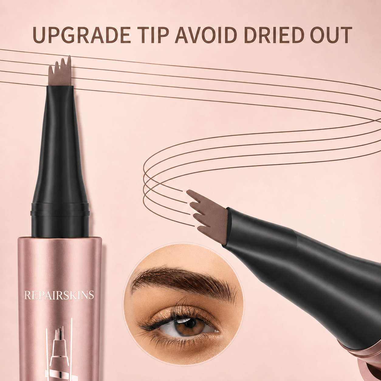 Waterproof Micro-Fork Eyebrow Pencil