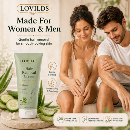 REPAIRSKINS | LOVILDS Painless Depilatory Cream – No Razor Bumps, No Harsh Odor