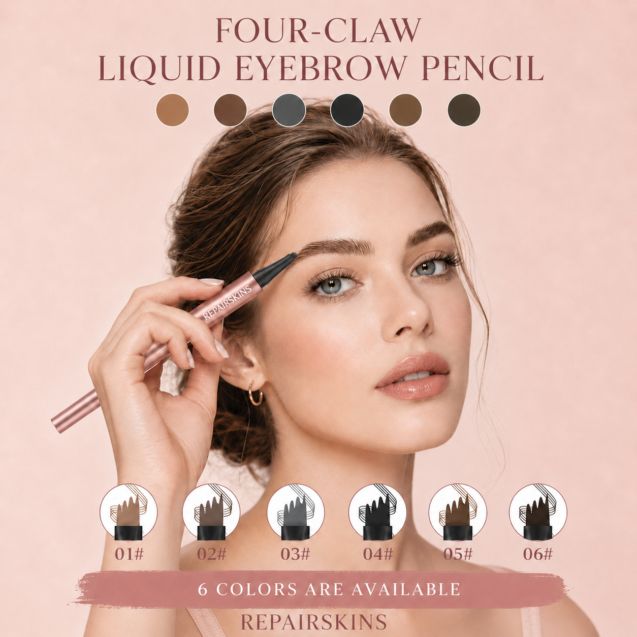 Waterproof Micro-Fork Eyebrow Pencil