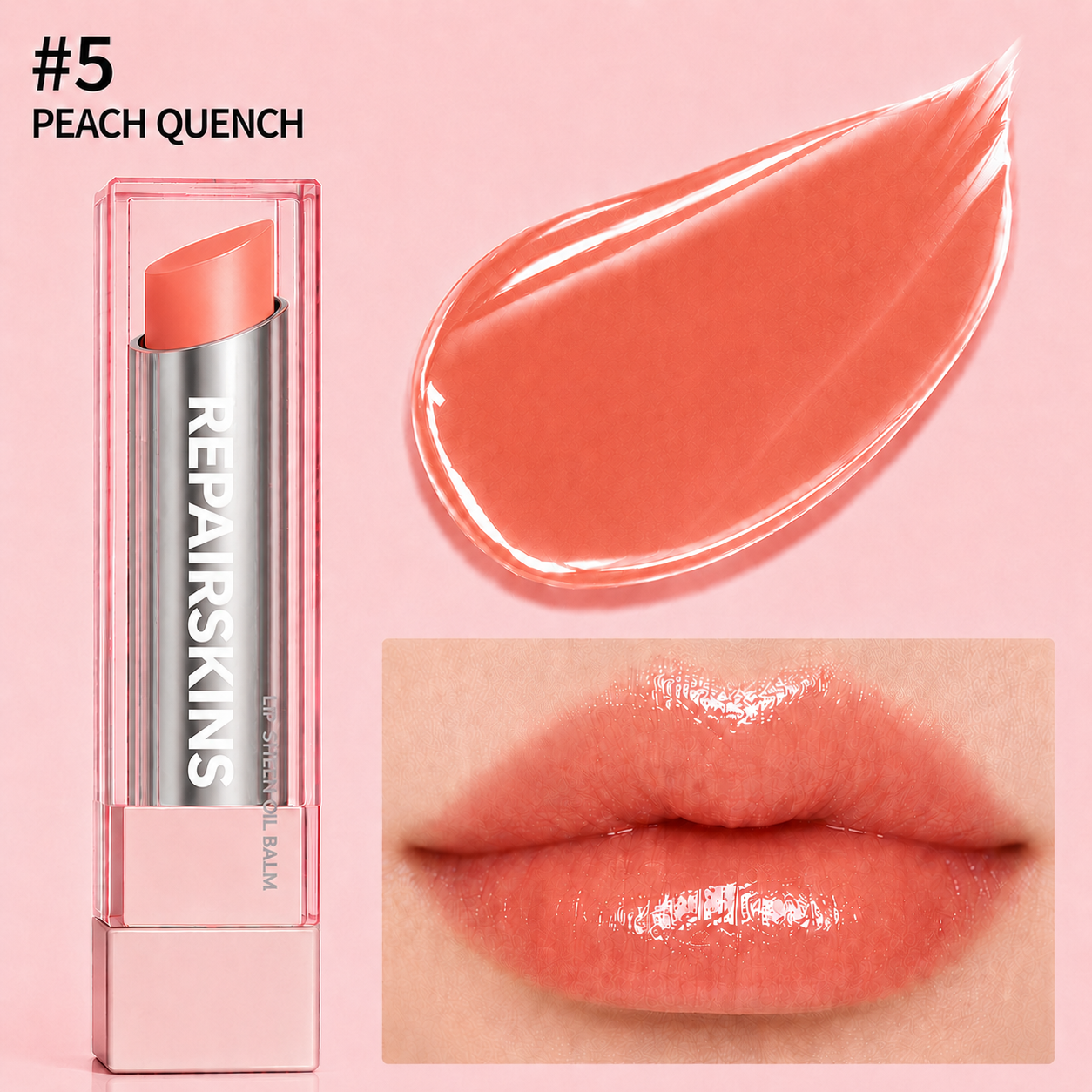 🔥Last Day Buy 1 Get 1 Free| REPAIRSKINS GLOW VEIL LIP SHEEN OIL BALM