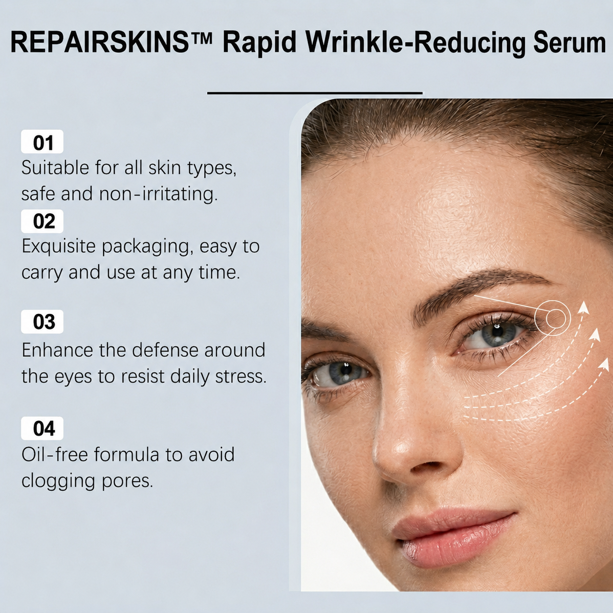 REPAIRSKINS Instant Face Temporary Tightener – Instant visible results in 60 seconds