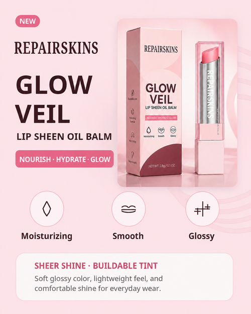 🔥Last Day Buy 1 Get 1 Free| REPAIRSKINS GLOW VEIL LIP SHEEN OIL BALM
