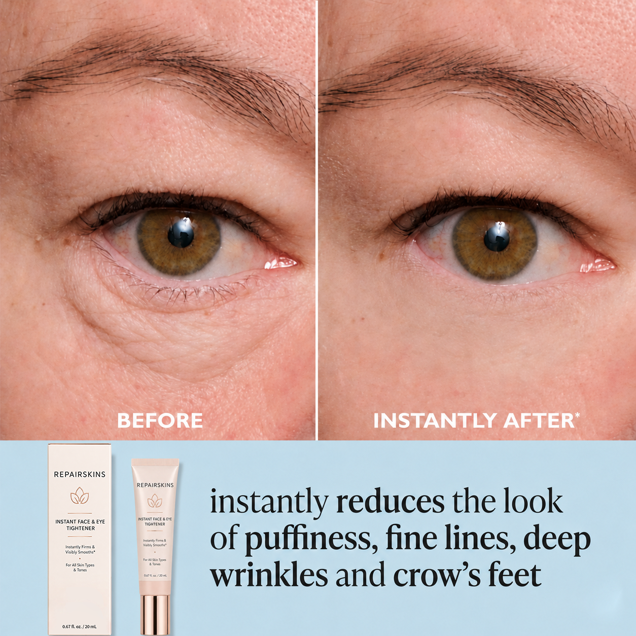 REPAIRSKINS Instant Face Temporary Tightener – Instant visible results in 60 seconds