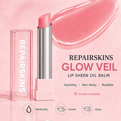 🔥Last Day Buy 1 Get 1 Free| REPAIRSKINS GLOW VEIL LIP SHEEN OIL BALM