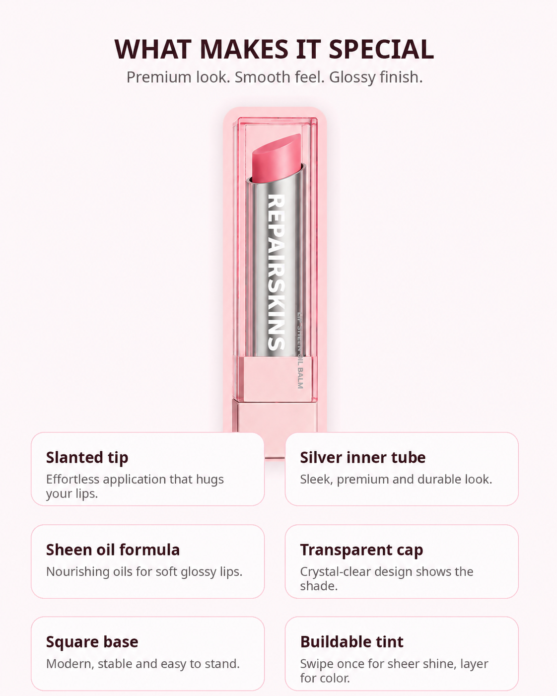 🔥Last Day Buy 1 Get 1 Free| REPAIRSKINS GLOW VEIL LIP SHEEN OIL BALM