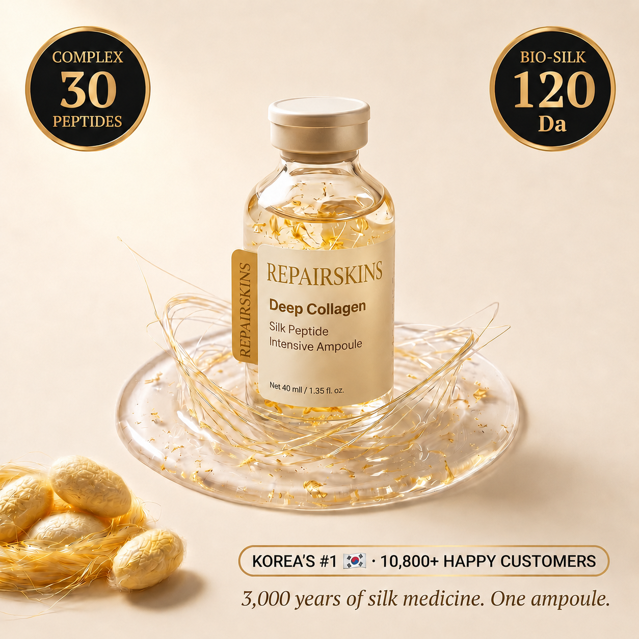 🔆Korean Silk Collagen Ampoule