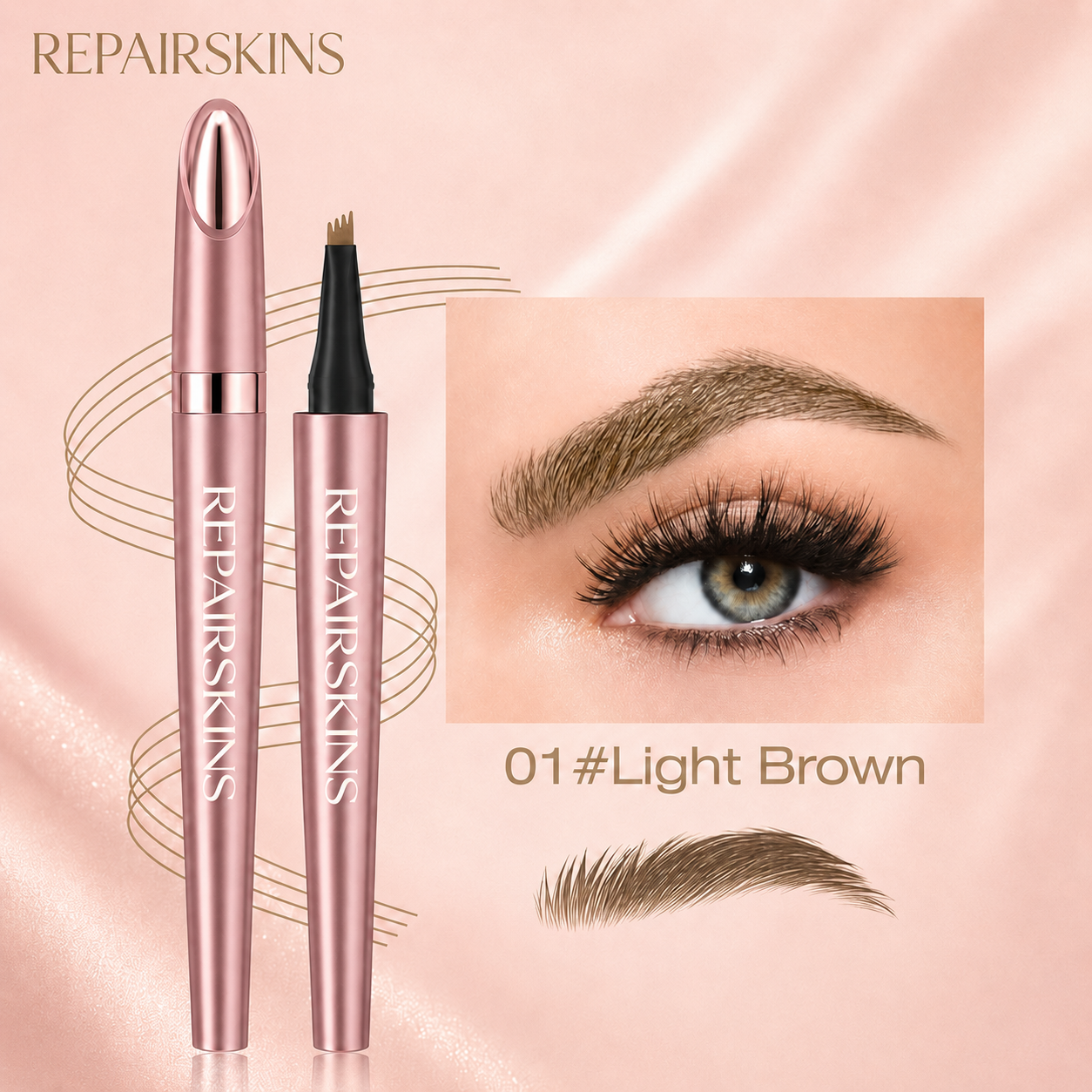 Waterproof Micro-Fork Eyebrow Pencil