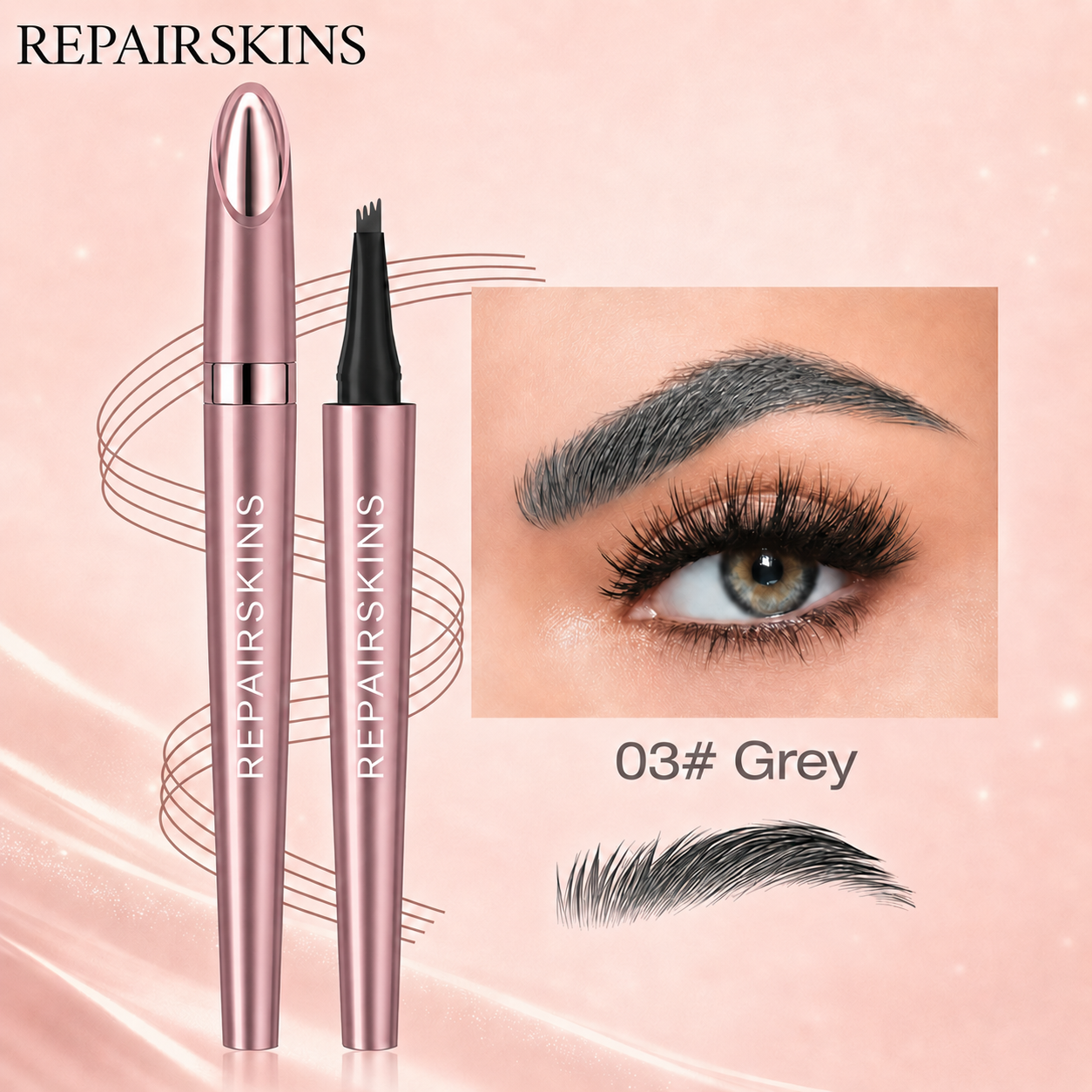 Waterproof Micro-Fork Eyebrow Pencil