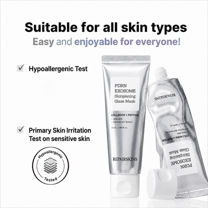 PDRN Exosome Overnight Glaze Peel-Off Mask  Hydrate, smooth and reveal a fresh glazed-looking glow while you sleep.