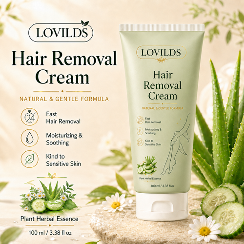 REPAIRSKINS | LOVILDS Painless Depilatory Cream – No Razor Bumps, No Harsh Odor