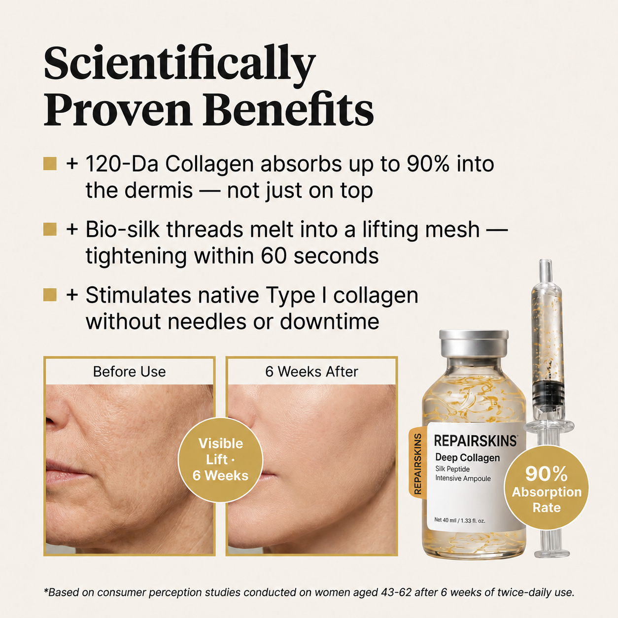 🔆Korean Silk Collagen Ampoule