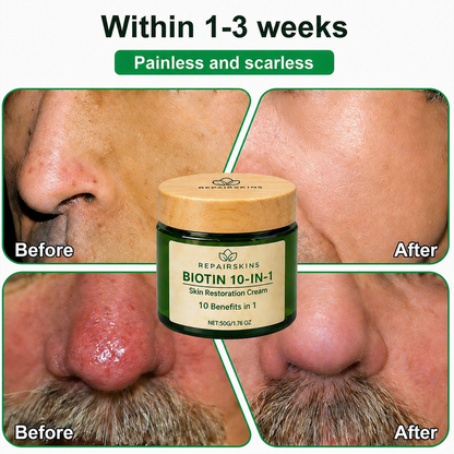 Made and Shipped from USA ✨REPAIRSKINS® Biotin 10-in-1 Skin Restoration Cream 🍀